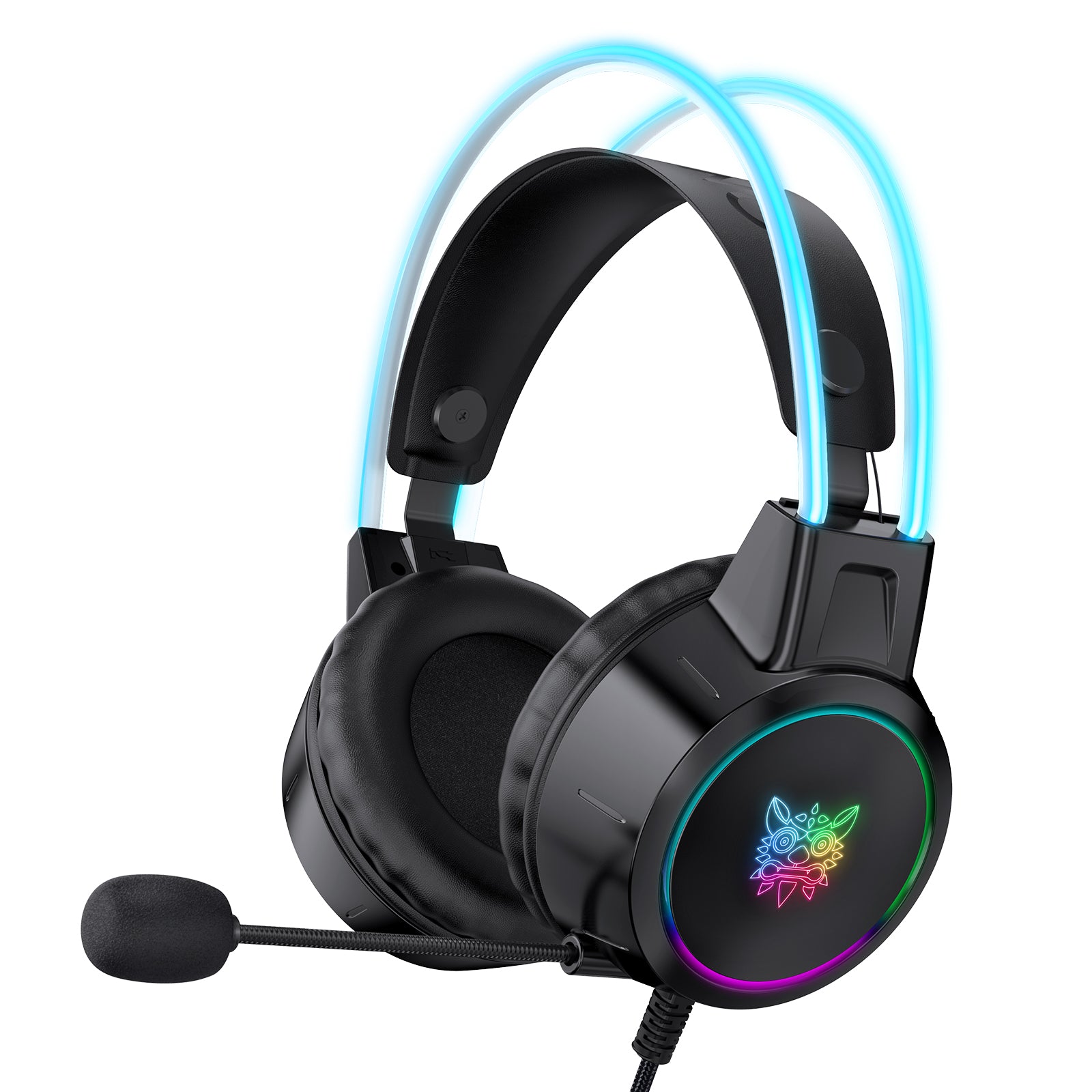 ONIKUMA X15 Pro Gaming Headset 3.5mm Wired Headset Surround Sound Gaming Headphone with RGB Lighting Effect ONIKUMA X15 Pro Gaming Headset 3.5mm Wired Headset Surround Sound Gaming Headphone with RGB Lighting Effect